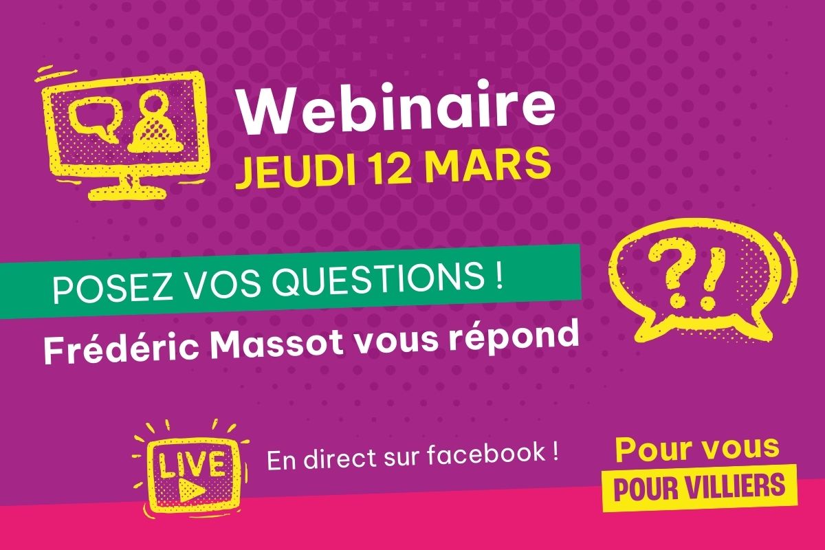 Webinaire: Frédéric Massot répond aux questions de Villérains