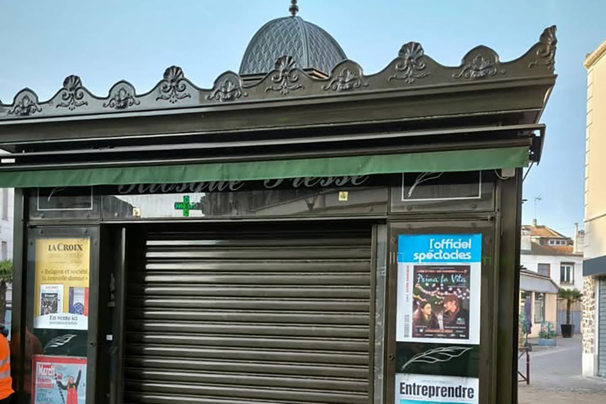 Fermeture du Kiosque Place des Tilleuls