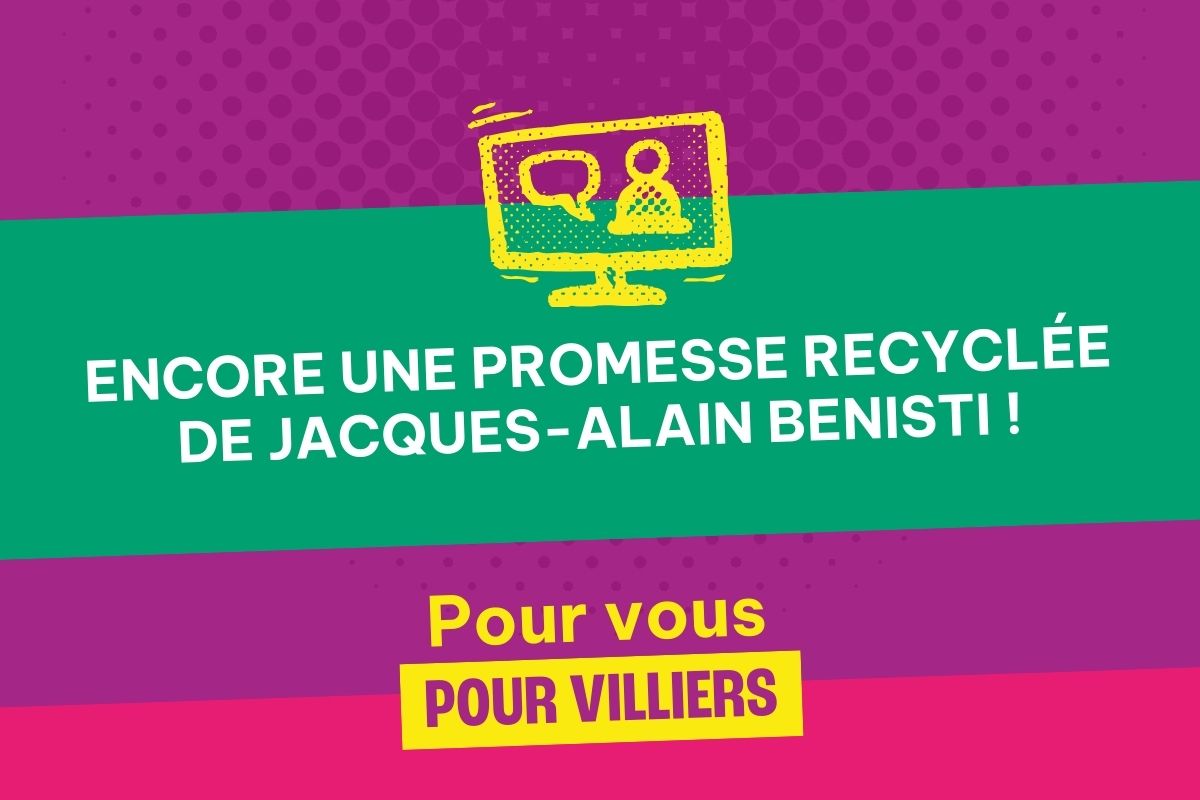 Encore une promesse recyclée de Jacques-Alain Benisti !